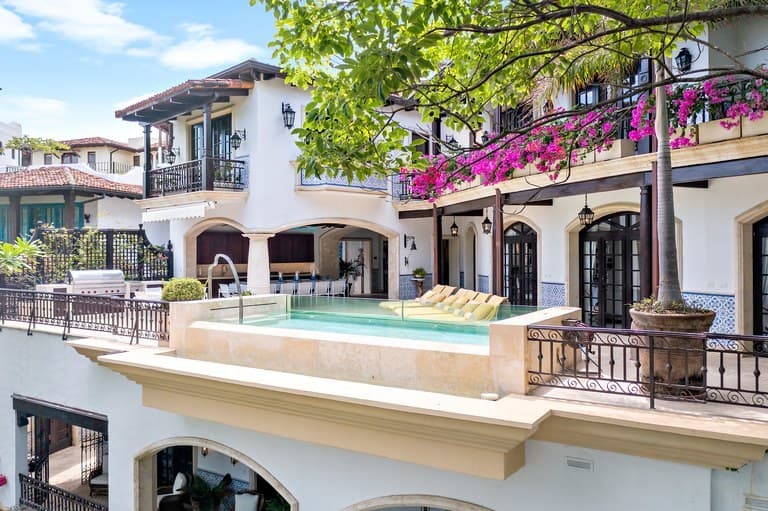 Mediterranean-inspired Las Catalinas beach town architecture on Costa Rica’s Gold Coast